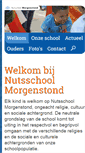 Mobile Screenshot of nutsschoolmorgenstond.nl