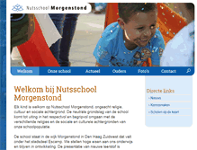 Tablet Screenshot of nutsschoolmorgenstond.nl